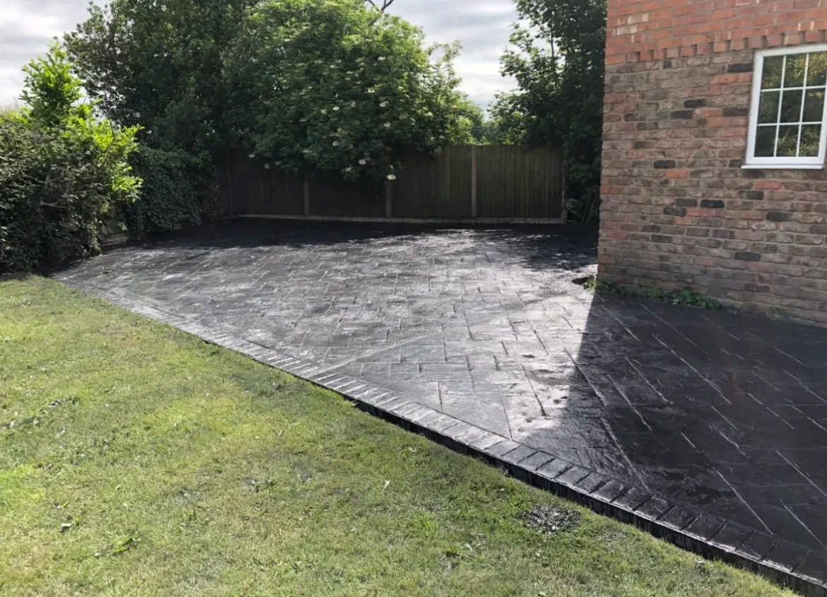 Wrexham Concrete Specialist team pouring a new driveway base